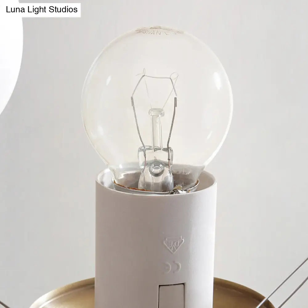 DecorBites™ Opal Glass Chandelier Light with 12/16 Brass Globe Heads – Postmodern Ceiling Hanging Lamp