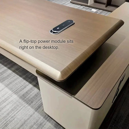 Oxley · Modern L-Shaped Executive Desk