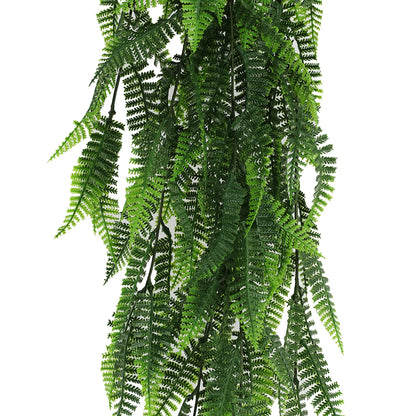 Fern Garland Artificial Hanging Bush 7.1×30in – NFPA701 Fire Rated – UV Resistant