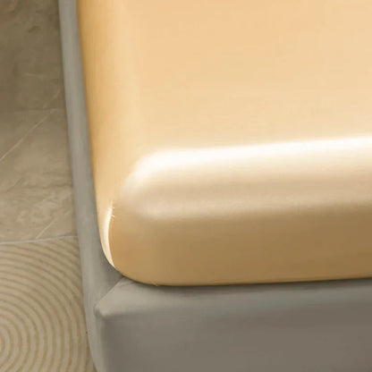 DecorBites™ Opulent Solid Color Satin Bedding Set