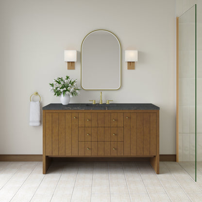 James Martin Hudson 60" Single Bathroom Vanity, Honey Oak