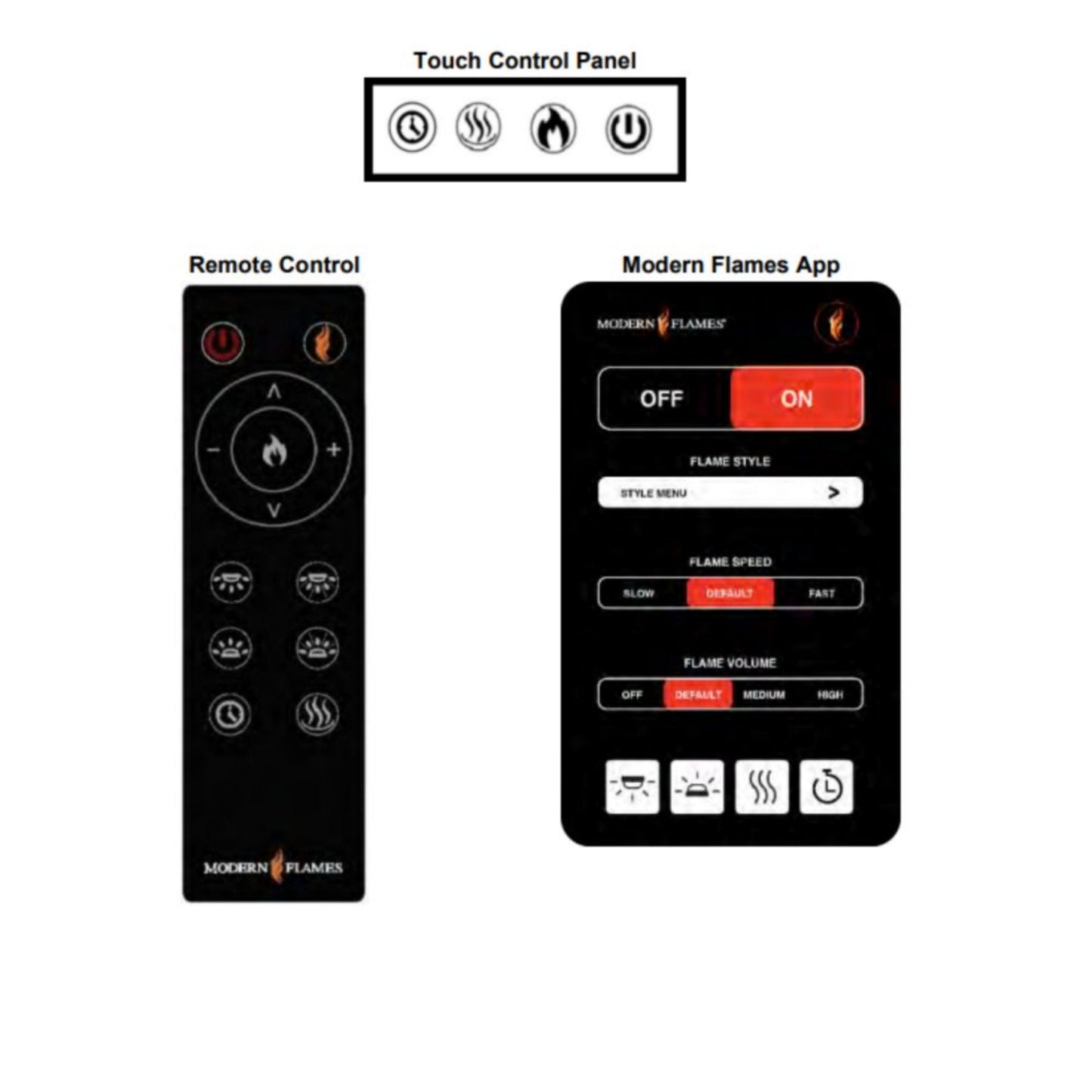 Modern Flames Orion Multi 100" Heliovision Multi-Sided Electric Fireplace [OR100-MULTI] (SAK38017)