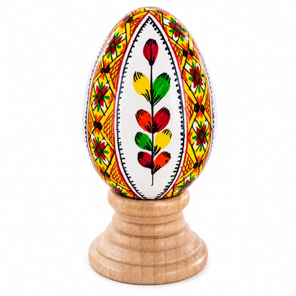 Willow Ukrainian Hand Painted Wooden Easter Egg