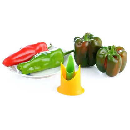 Orange 2pcs vegetable cutter corer seed remover kitchen gadget