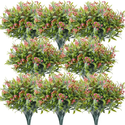 Orange babysbreath lover fruit artificial plant pumpkin garden decor