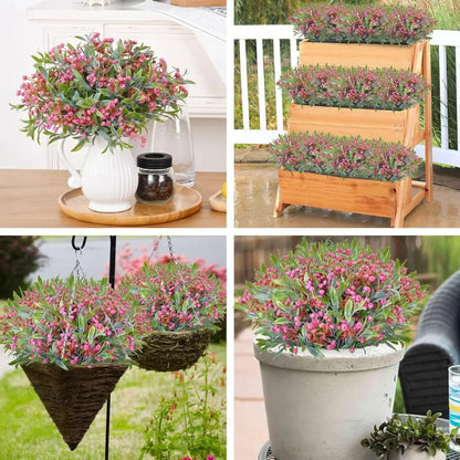 Orange babysbreath lover fruit artificial plant pumpkin garden decor