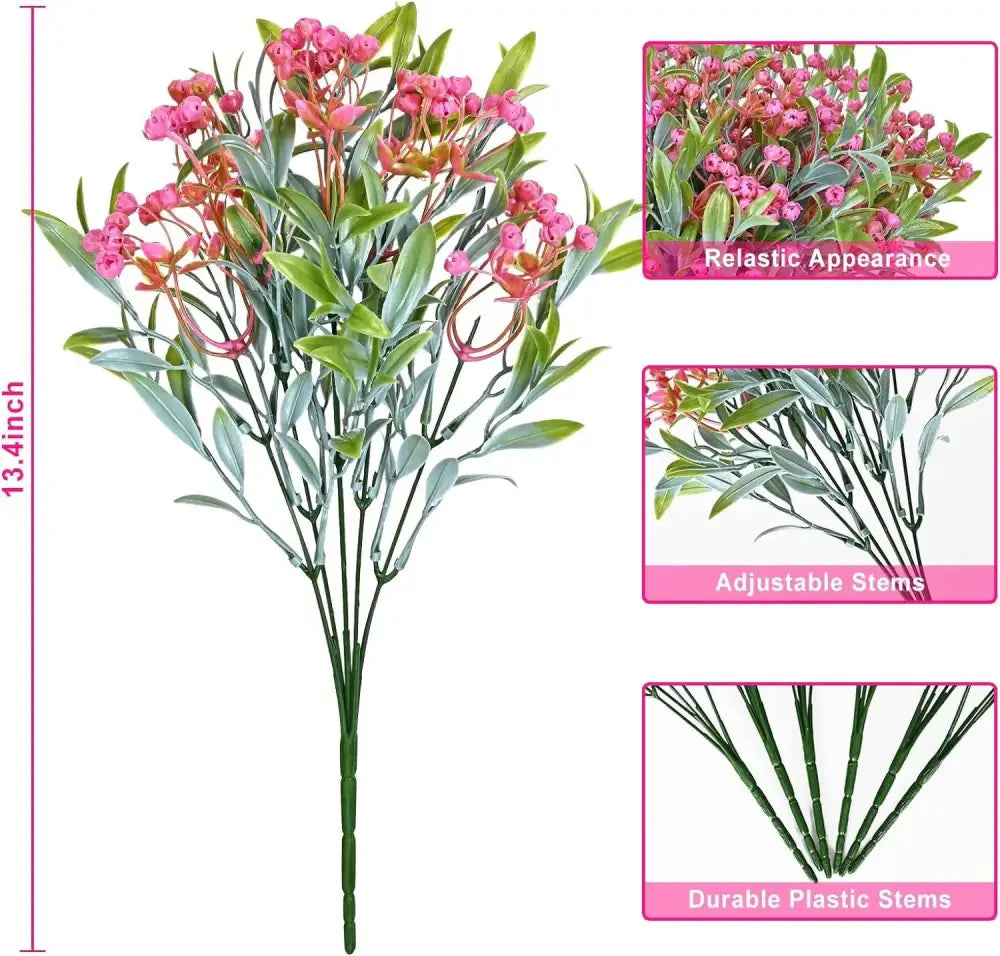 Orange babysbreath lover fruit artificial plant pumpkin garden decor