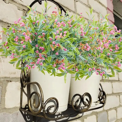 Orange babysbreath lover fruit artificial plant pumpkin garden decor