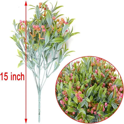 Orange babysbreath lover fruit artificial plant pumpkin garden decor