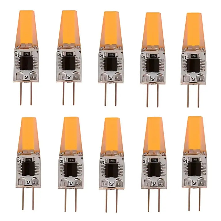Orange g4 led bulb 220v cob lights for living room pack of 10
