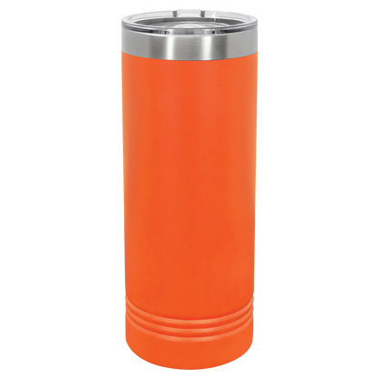 Skinny Tumbler with Slider Lid | 22 oz | Multiple Colors | Customizable | RCK Creations & More