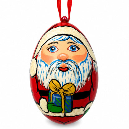 Santa Wooden Christmas Ornament