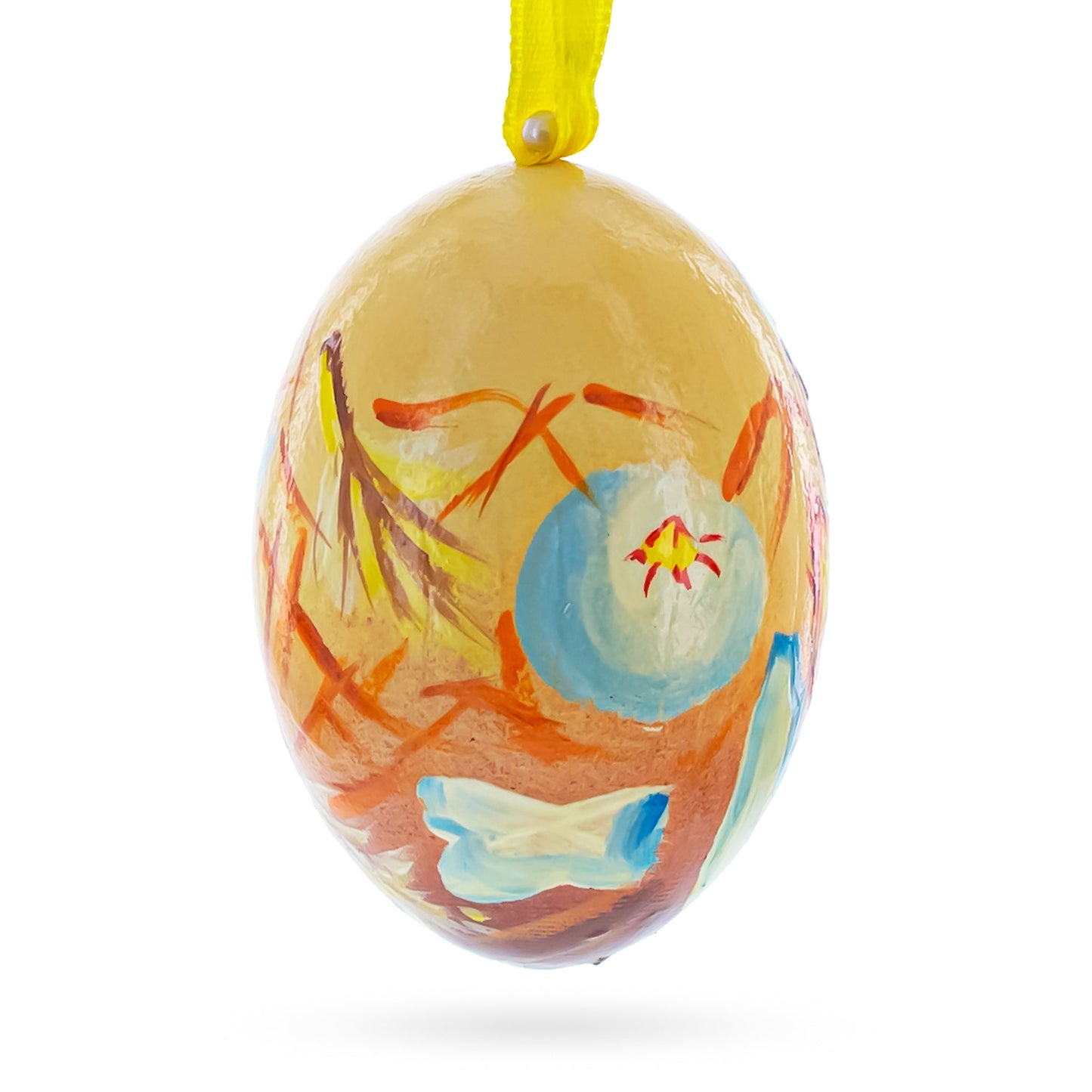 Hatchling Chick Wooden Ornament