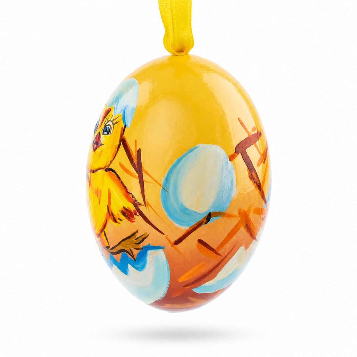 Hatchling Chick Wooden Ornament