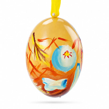 Hatchling Chick Wooden Ornament