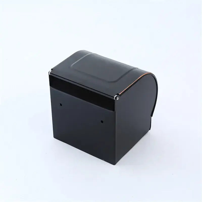 Ornate black carved aluminum toilet paper holder bathroom rack