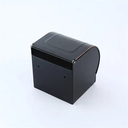 Ornate black carved aluminum toilet paper holder bathroom rack