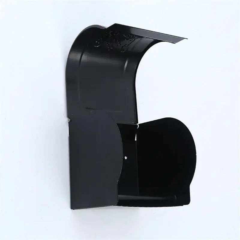 Ornate black carved aluminum toilet paper holder bathroom rack