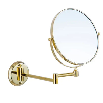 Ornate brass gold bathroom hardware set with towel rack and hooks