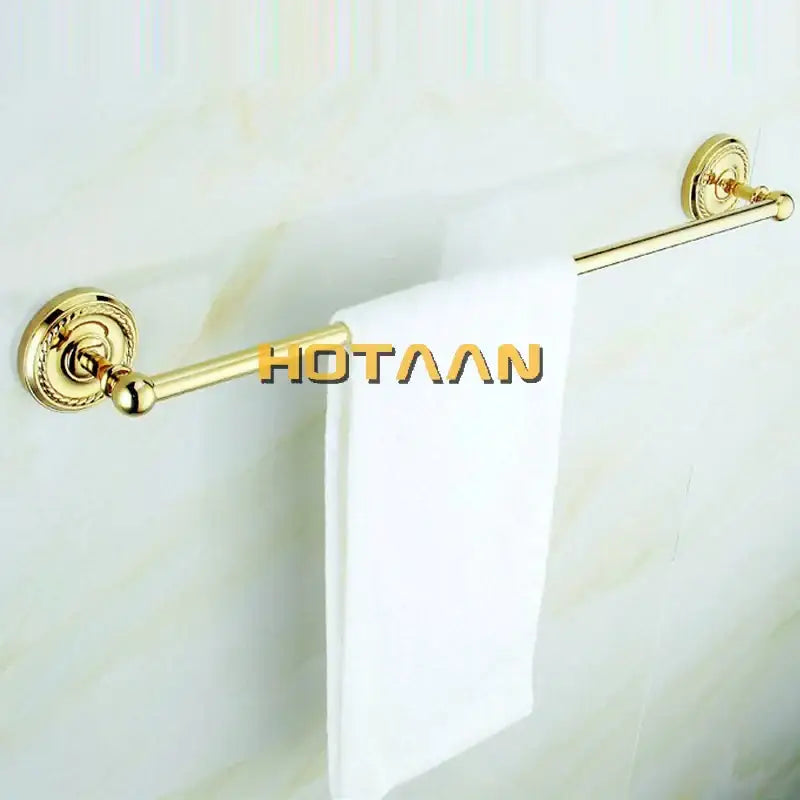 Ornate gold brass bathroom accessories set 6 piece bathroom decor