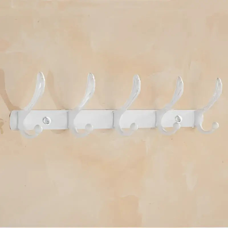 Ornate gold & white ceramic bathroom accessories set