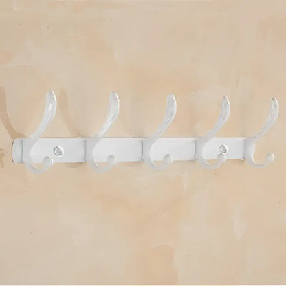 Ornate gold & white ceramic bathroom accessories set