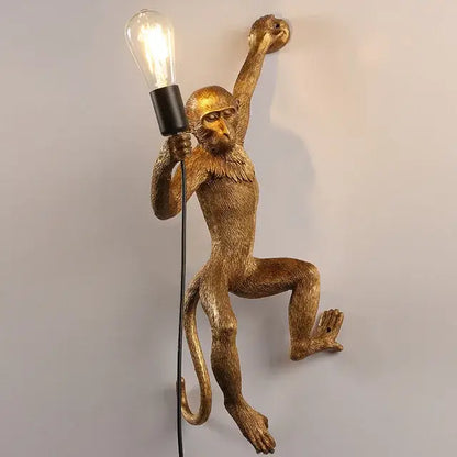 Ornate white 3 monkeys pendant chandelier for living room decor