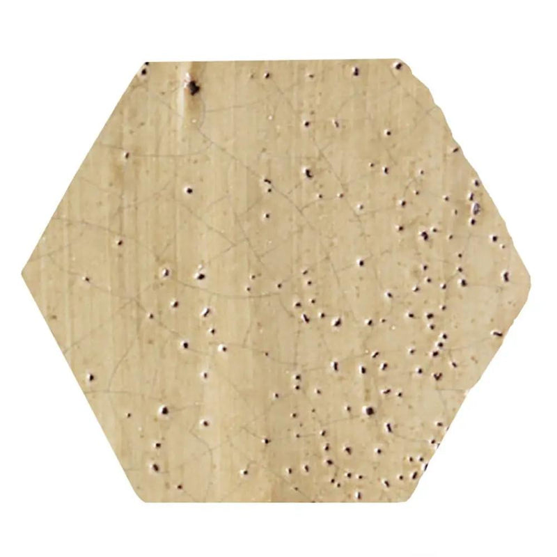 Satin Bronze Glazed Hexagon Terracotta Tiles 6x6
