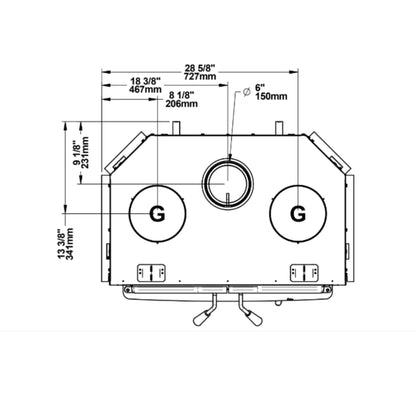 Osburn Stratford II Wood-Burning Fireplace Insert [OB04007] (SAK31578)