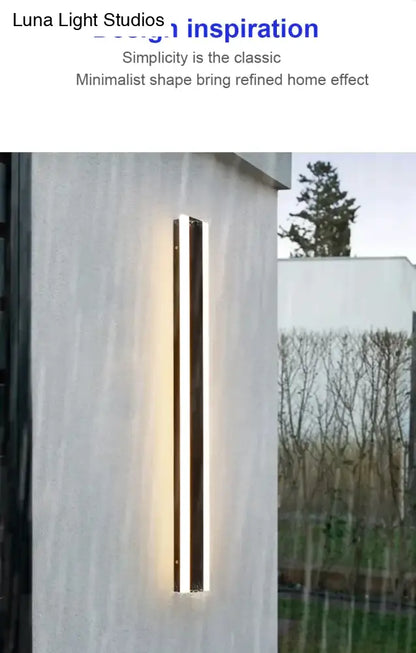 DecorBites™ Outdoor Aluminium Waterdichte Wall Mounted Lamp Moderne IP65 Led Wall Verlichting Tuin Veranda Blaker Licht 110V 220V Blaker armatuur