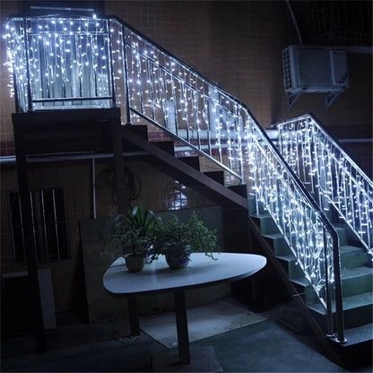 DecorBites™ Outdoor Christmas Waterfall Lights 5M Curtain String