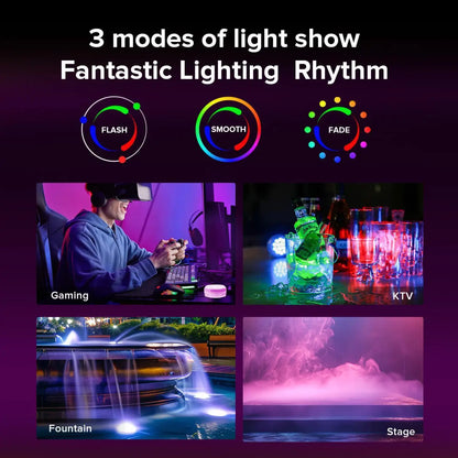 Outdoor LED Lights Waterproof RGB Pool Lamp with 20-Hour Runtime