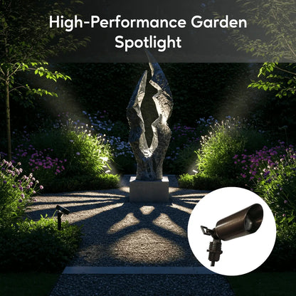 Outdoor Spotlight with Removable Angled Shroud Body