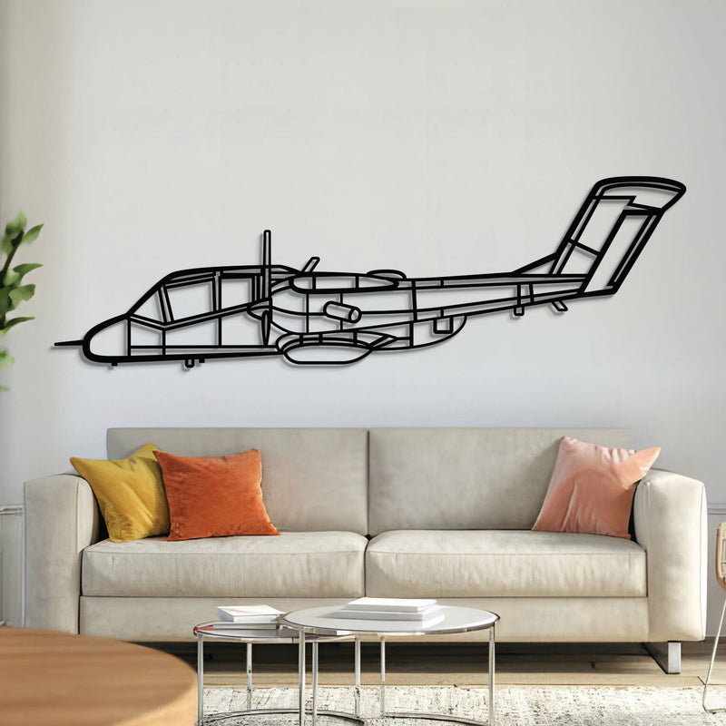 OV-10 Bronco Metal Aircraft Wall Art - NCP0591, front view