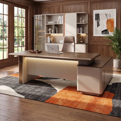 Oxley · Modern L-Shaped Executive Desk
