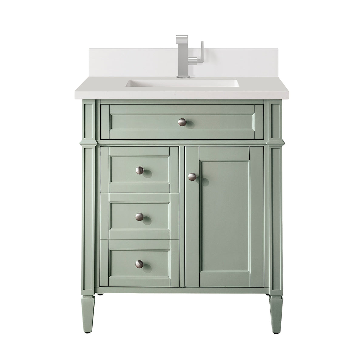 James Martin Brittany 30" Single Bathroom Vanity, Sage Green