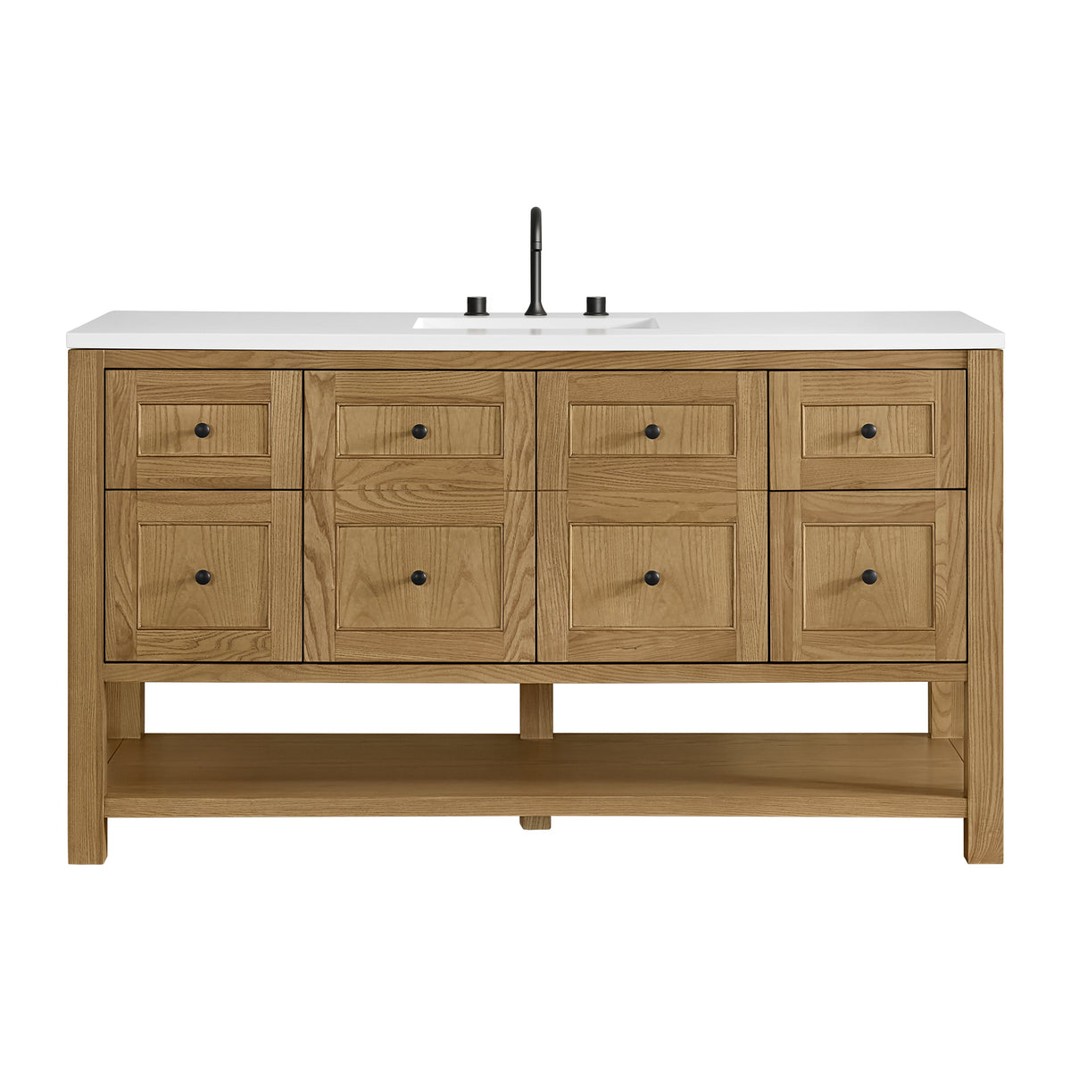James Martin Breckenridge 60" Single Bathroom Vanity, Light Natural Oak