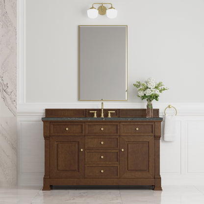 James Martin Brookfield 60" Single Bathroom Vanity, Honey Oak