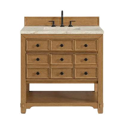 James Martin Malibu 36" Single Bathroom Vanity, Amber Birch