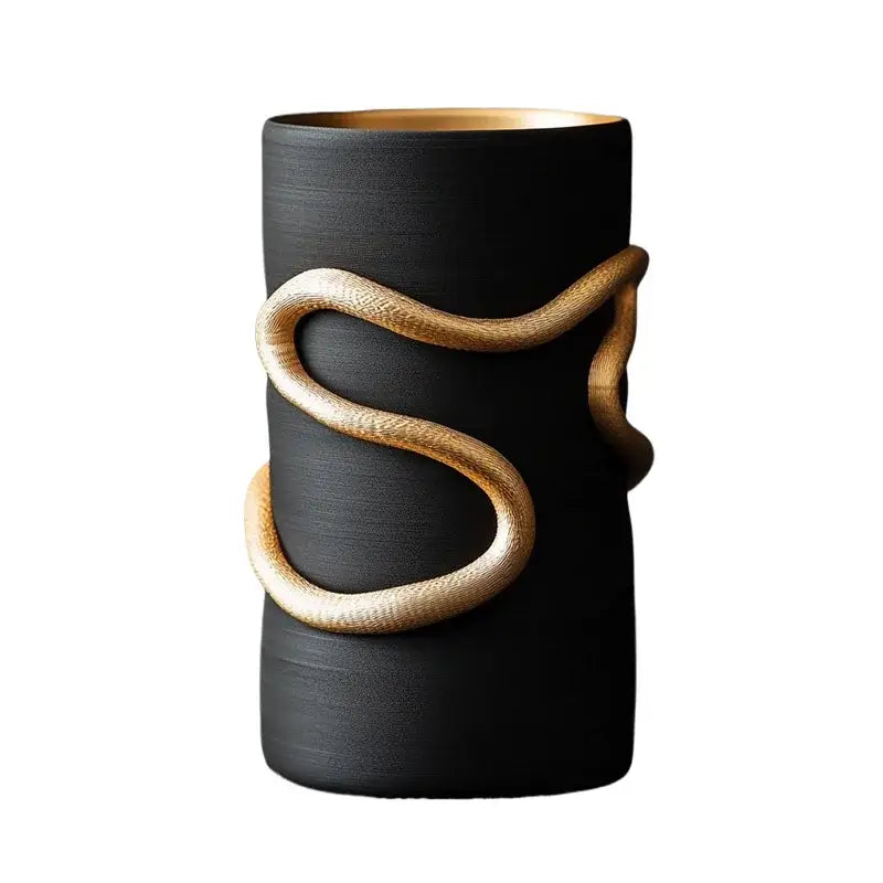 Pagoda black snake pattern tiered box living room decor