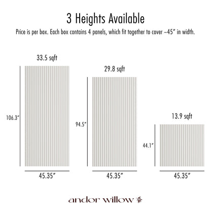 Paintable Wide Fluted Wall Panels