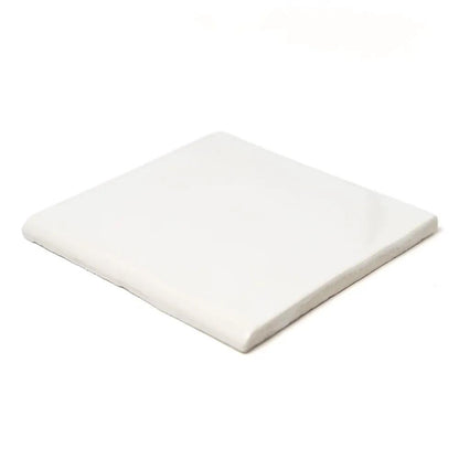 Palace Blanc Glossy Bullnose Ceramic Moldings 6x6