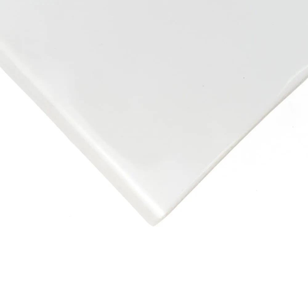 Palace Blanc Glossy Bullnose Ceramic Moldings 6x6