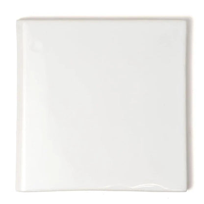 Palace Blanc Glossy Bullnose Ceramic Moldings 6x6