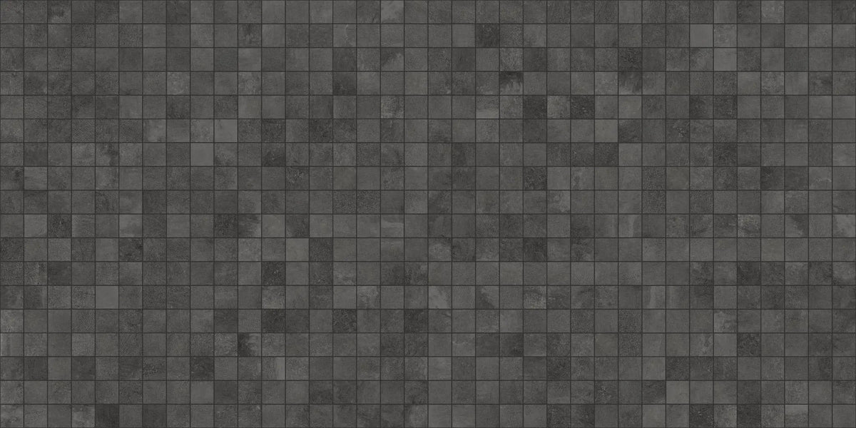Attitude Dark Grey Mosaic A Concrete Look Porcelain Mosaics 12x12