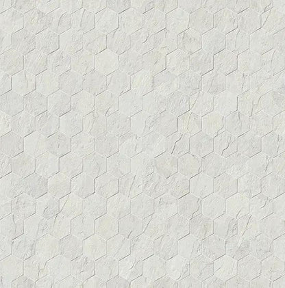 Essence Montauk White Mosaic D Slate Look Porcelain Tiles 12x12