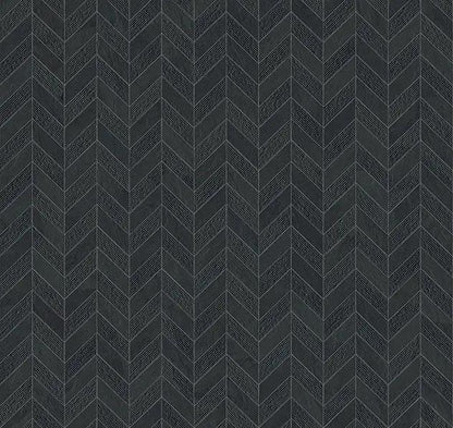 Essence Montauk Black Mosaic Chevron 3d Slate Look Porcelain Tiles 7.44x10