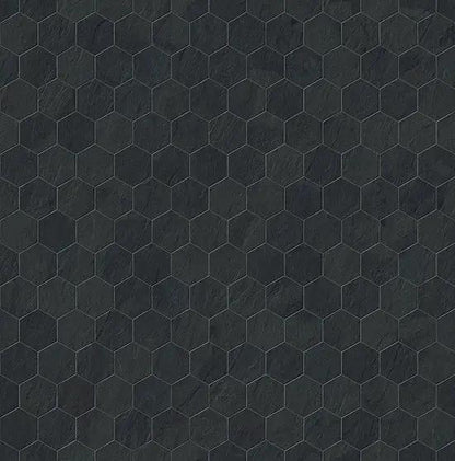 Essence Montauk Black Mosaic D Slate Look Porcelain Tiles 12x10
