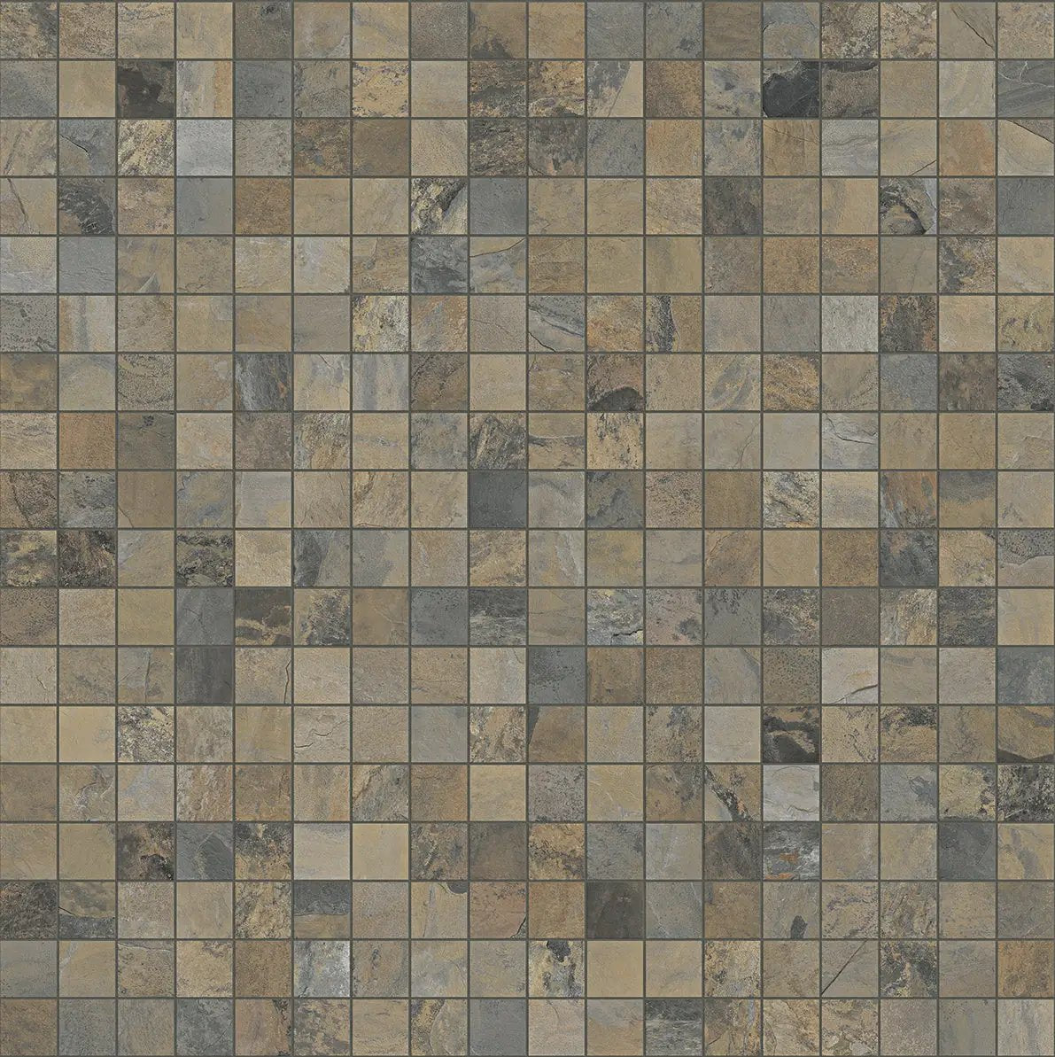 Essence Rustic Gold Mosaic A Slate Look Porcelain Tiles 12x12