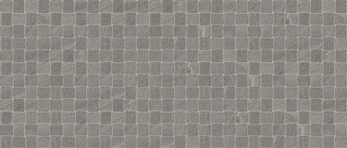 Milestone South Grey Mosaic B Stone Look Porcelain Mosaics 12x12